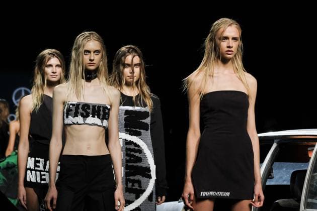 September 18, 2016 - Madrid, Madrid, Spain - Models walk on the runway at the MaroÂ­a Ke Fisherman Fashion Show at Madrid Fashion Week Spring Summer 2017 18 at Ifema, on September 18, 2016, in Madrid, Spain Madrid Spain  - ZUMAn230