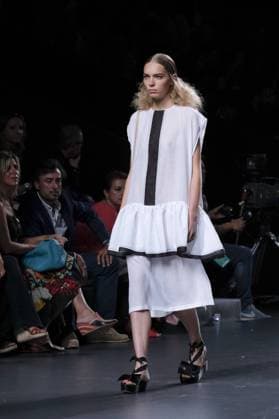 September 18, 2016 - Madrid, Spain - A model walks on the runway at Juana MartoÂ­n Fashion Show at Madrid Fashion Week Spring Summer 2017 18 at Ifema, on September 18, 2016, in Madrid, Spain Madrid Spain  - ZUMAn230