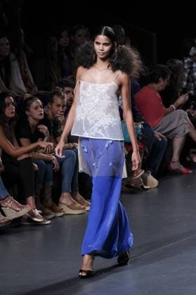 September 18, 2016 - Madrid, Spain - A model walks on the runway at Juana MartoÂ­n Fashion Show at Madrid Fashion Week Spring Summer 2017 18 at Ifema, on September 18, 2016, in Madrid, Spain Madrid Spain  - ZUMAn230
