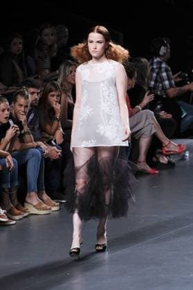 September 18, 2016 - Madrid, Spain - A model walks on the runway at Juana MartoÂ­n Fashion Show at Madrid Fashion Week Spring Summer 2017 18 at Ifema, on September 18, 2016, in Madrid, Spain Madrid Spain  - ZUMAn230