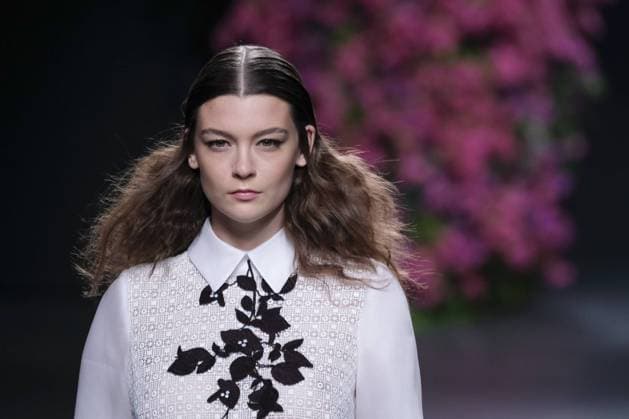 September 18, 2016 - Madrid, Spain - A model walks on the runway at Juana MartoÂ­n Fashion Show at Madrid Fashion Week Spring Summer 2017 18 at Ifema, on September 18, 2016, in Madrid, Spain Madrid Spain  - ZUMAn230