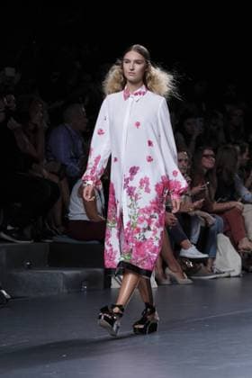 September 18, 2016 - Madrid, Spain - A model walks on the runway at Juana MartoÂ­n Fashion Show at Madrid Fashion Week Spring Summer 2017 18 at Ifema, on September 18, 2016, in Madrid, Spain Madrid Spain  - ZUMAn230