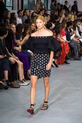 UK: LFW David Koma Collection A model walks the David Koma Spring Summer 17 Collection runway show during London Fashion Week. FOR EDITORIAL USE ONLY.Pacific Press Agency  HughxPeterswald