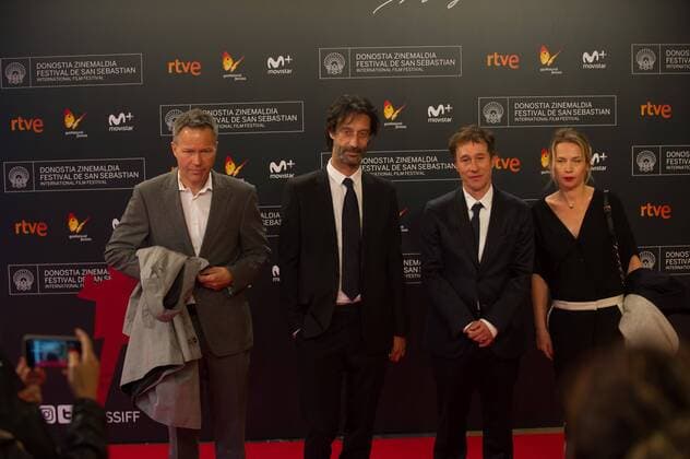 San Sebastian Film Festival - Nocturama Premiere Bertrand Bonello, Edouard Weil, Alice Girard and Christoph Friedel during the red carpet of the film Nocturama in the 64th San Sebastian International Film Festival on September 18, 2016 in San Sebastian, Spain.  JosexIgnacioxunanue Nocturama_64 Zinemaldia