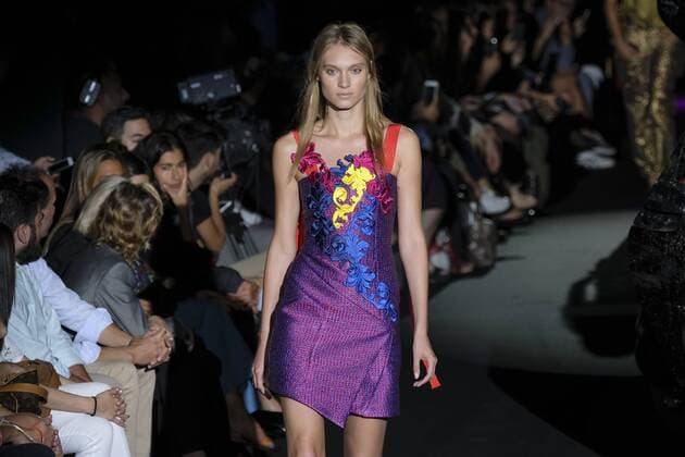 September 19, 2016 - Madrid, Madrid, Spain - A model walks on the runway at the Alvarno show during Mercedes-Benz Fashion Week Madrid Spring Summer 2017 at Ifema on September 19, 2016 in Madrid, Spain. Madrid Spain  - ZUMAn230