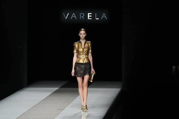 September 19, 2016 - Madrid, Madrid, Spain - A model walks on the runway at the Felipe Varela show during Mercedes-Benz Fashion Week Madrid Spring Summer 2017 at Ifema on September 19, 2016 in Madrid, Spain. Madrid Spain  - ZUMAn230