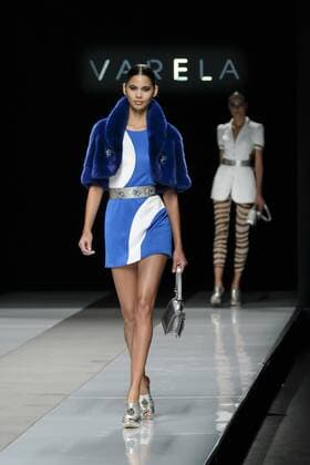 September 19, 2016 - Madrid, Madrid, Spain - A model walks on the runway at the Felipe Varela show during Mercedes-Benz Fashion Week Madrid Spring Summer 2017 at Ifema on September 19, 2016 in Madrid, Spain. Madrid Spain  - ZUMAn230