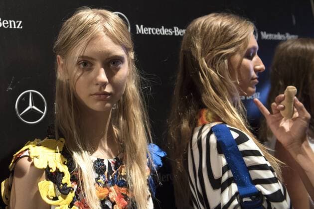 Models backstage bei der Alvarno Fashion Show auf der Mercedes-Benz Fashion Week Madrid Spring Summer 2017. Madrid, 19.09.2016 Alvarno Models  Foto:xDyDxFotografosx xFuturexImage