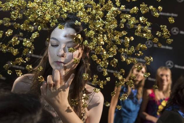Models backstage bei der Alvarno Fashion Show auf der Mercedes-Benz Fashion Week Madrid Spring Summer 2017. Madrid, 19.09.2016 Alvarno Models  Foto:xDyDxFotografosx xFuturexImage