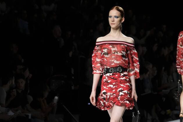September 19, 2016 - Madrid, Madrid, Spain - A model walks on the runway at the Felipe Varela show during Mercedes-Benz Fashion Week Madrid Spring Summer 2017 at Ifema on September 19, 2016 in Madrid, Spain. Madrid Spain  - ZUMAn230