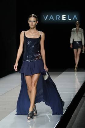 September 19, 2016 - Madrid, Madrid, Spain - A model walks on the runway at the Felipe Varela show during Mercedes-Benz Fashion Week Madrid Spring Summer 2017 at Ifema on September 19, 2016 in Madrid, Spain. Madrid Spain  - ZUMAn230