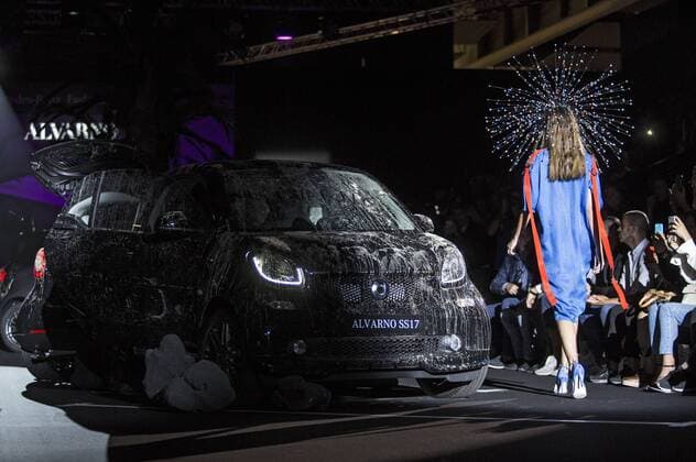 Model bei der Alvarno Fashion Show auf der Mercedes-Benz Fashion Week Madrid Spring Summer 2017. Madrid, 19.09.2016 Alvarno Model  Foto:xDyDxFotografosx xFuturexImage