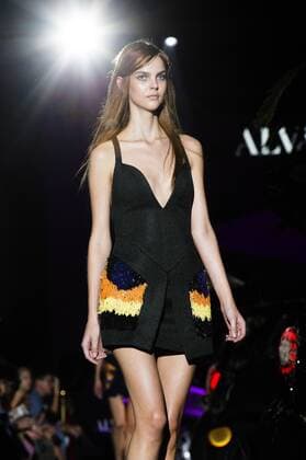 Model bei der Alvarno Fashion Show auf der Mercedes-Benz Fashion Week Madrid Spring Summer 2017. Madrid, 19.09.2016 Alvarno Model  Foto:xDyDxFotografosx xFuturexImage