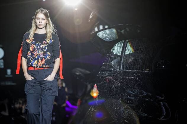 Model bei der Alvarno Fashion Show auf der Mercedes-Benz Fashion Week Madrid Spring Summer 2017. Madrid, 19.09.2016 Alvarno Model  Foto:xDyDxFotografosx xFuturexImage