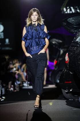 Model bei der Alvarno Fashion Show auf der Mercedes-Benz Fashion Week Madrid Spring Summer 2017. Madrid, 19.09.2016 Alvarno Model  Foto:xDyDxFotografosx xFuturexImage