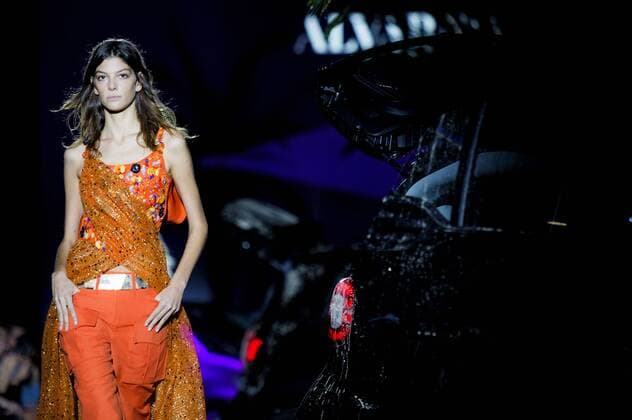 Model bei der Alvarno Fashion Show auf der Mercedes-Benz Fashion Week Madrid Spring Summer 2017. Madrid, 19.09.2016 Alvarno Model  Foto:xDyDxFotografosx xFuturexImage