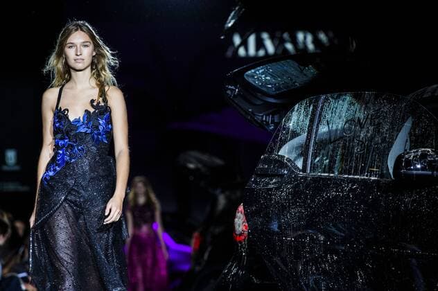 Model bei der Alvarno Fashion Show auf der Mercedes-Benz Fashion Week Madrid Spring Summer 2017. Madrid, 19.09.2016 Alvarno Model  Foto:xDyDxFotografosx xFuturexImage
