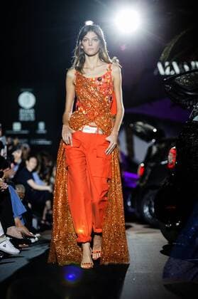 Model bei der Alvarno Fashion Show auf der Mercedes-Benz Fashion Week Madrid Spring Summer 2017. Madrid, 19.09.2016 Alvarno Model  Foto:xDyDxFotografosx xFuturexImage