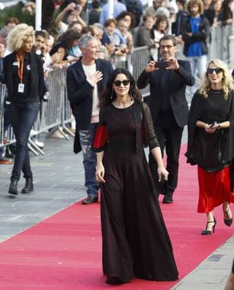 Italian actress and cast member Monica Bellucci arrives to the presentation of the film On the Milky Road in the 64th edition of the San Sebastian International Film Festival, in San Sebastian, northern Spain, 19 September 2016. The festival runs from 16 to 24 September 2016. Bellucci presents On the Milky Road in San Sebastian !ACHTUNG: NUR REDAKTIONELLE NUTZUNG!  GRA361 20160919-636099080377823765