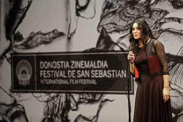 San Sebastian Film Festival - On the Milky Road Filmpremiere Italian actress and cast member Monica Bellucci speaks during the presentation of the film On the Milky Road in the 64th edition of the San Sebastian International Film Festival, in San Sebastian, northern Spain, 19 September 2016. The festival runs from 16 to 24 September 2016. Bellucci presents On the Milky Road in San Sebastian !ACHTUNG: NUR REDAKTIONELLE NUTZUNG!  GRA361 20160919-636099088222651189