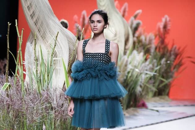 September 19, 2016 - Madrid, Madrid, Spain - A models walks Turing Jorge Vazquez Fashion Show at Madrid Fashion Week Spring Summer 2017 18 at Ifema, on September 19, 2016, in Madrid, Spain Madrid Spain  - ZUMAn230
