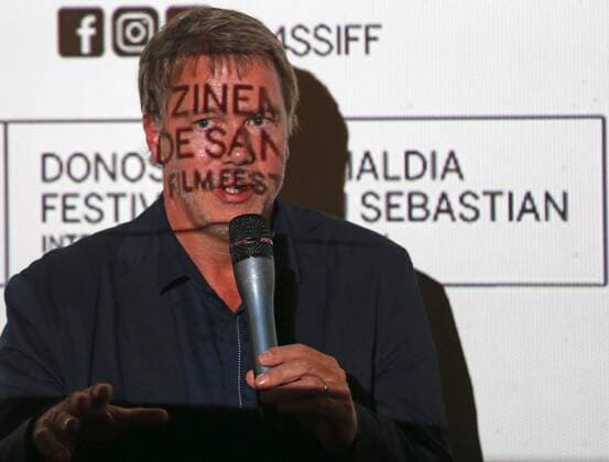 British director and journalist Justin Webster talks during the presentation of the documentary The end of ETA that participates at the section Zinemira, during the 64th International Cinema Festival of San Sebastian at the Basque Country, Spain, 19 September 2016. INTERNATIONAL CINEMA FESTIVAL OF SAN SEBASTIAN CELEBRATES 64 EDITION !ACHTUNG: NUR REDAKTIONELLE NUTZUNG!  SSB001 20160920-636099297937617720