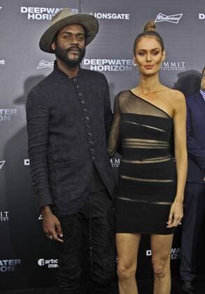 Recording artist Gary Clark Jr. and his wife Nicole, attend the premiere of the motion picture thriller Deepwater Horizon at The Orpheum Theater in New Orleans on September 19, 2016. Storyline: A story set on the offshore drilling rig Deepwater Horizon, which exploded during April 2010 and created the worst oil spill in U.S. history.  NOP2016091999 AJxSISCO