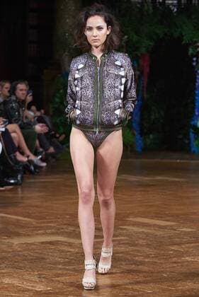 September 18, 2016 - London, England, United Kingdom - A model walks the runway at the Kristian Aadnevik show during London Fashion Week Spring Summer 2017 on September 18, 2016 in London, England. London United Kingdom  - ZUMAn230