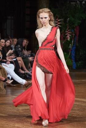 September 18, 2016 - London, England, United Kingdom - A model walks the runway at the Kristian Aadnevik show during London Fashion Week Spring Summer 2017 on September 18, 2016 in London, England. London United Kingdom  - ZUMAn230
