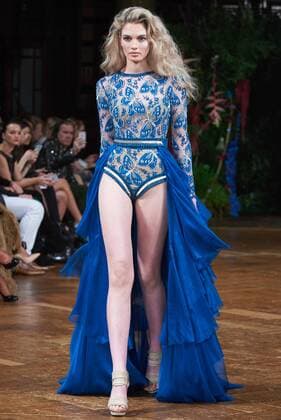 September 18, 2016 - London, England, United Kingdom - A model walks the runway at the Kristian Aadnevik show during London Fashion Week Spring Summer 2017 on September 18, 2016 in London, England. London United Kingdom  - ZUMAn230