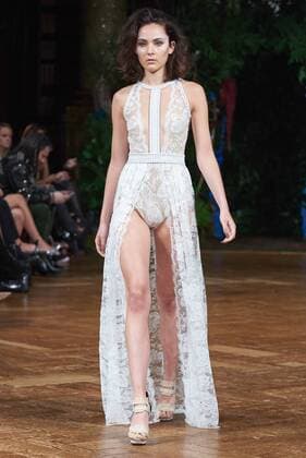 September 18, 2016 - London, England, United Kingdom - A model walks the runway at the Kristian Aadnevik show during London Fashion Week Spring Summer 2017 on September 18, 2016 in London, England. London United Kingdom  - ZUMAn230