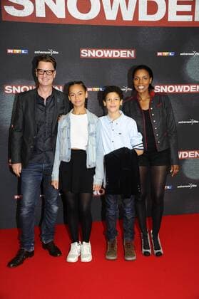 Florian Simbeck und Ehefrau Stephanie mit Tochter und Sohn Premiere Snowden Film, Fernsehen Universum Film Mathäser Palast München 19. September 2016