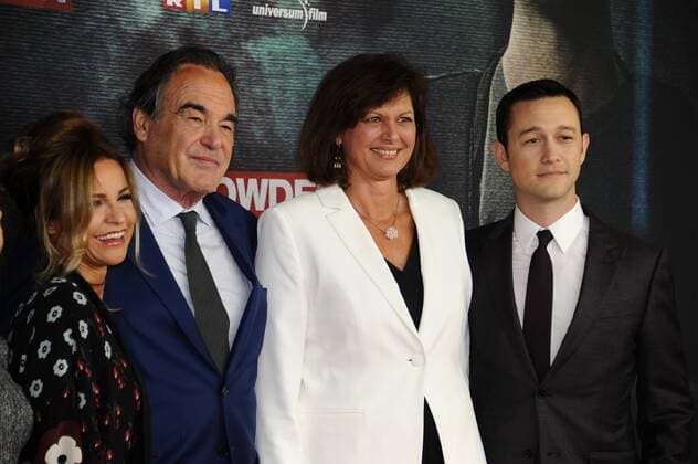 Oliver Stone, Ilse Aigner und Joseph Gordon-Levitt Premiere Snowden Film, Fernsehen Universum Film Mathäser Palast München 19. September 2016