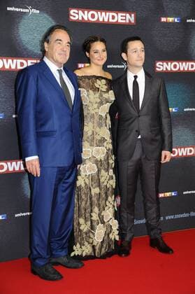 Oliver Stone, Shailene Woodley und Joseph Gordon-Levitt Premiere Snowden Film, Fernsehen Universum Film Mathäser Palast München 19. September 2016
