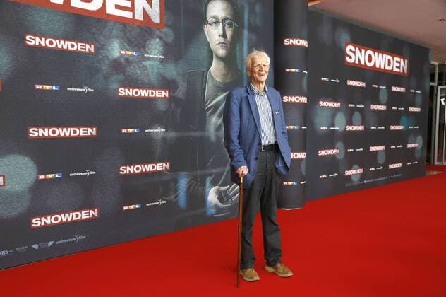 Hans-Christian Ströbele bei der Europapremiere des Kinofilms Snowden im Mathäser Filmpalast. München, 19.09.2016 Foto:xD.xBedrosianx xFuturexImage