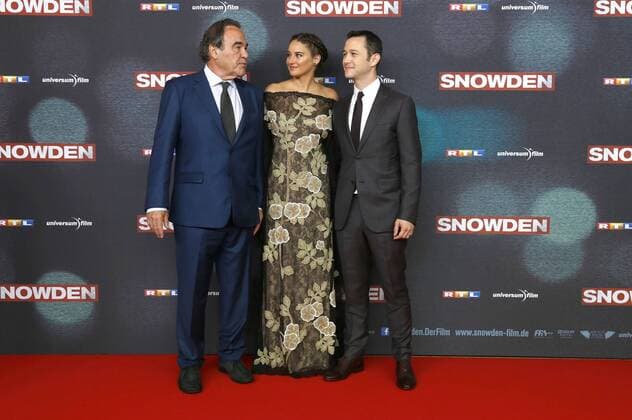 Oliver Stone, Shailene Woodley und Joseph Gordon-Levitt bei der Europapremiere des Kinofilms Snowden im Mathäser Filmpalast. München, 19.09.2016 Foto:xD.xBedrosianx xFuturexImage