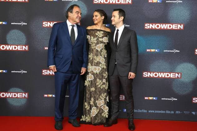Oliver Stone, Shailene Woodley und Joseph Gordon-Levitt bei der Europapremiere des Kinofilms Snowden im Mathäser Filmpalast. München, 19.09.2016 Foto:xD.xBedrosianx xFuturexImage