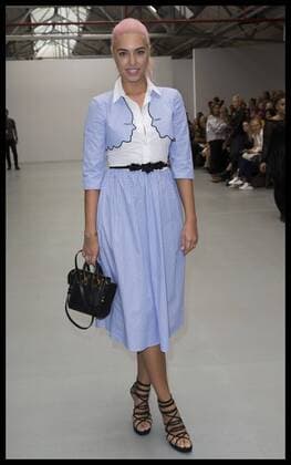 Image icensed to i-Images Picture Agency. 20 09 2016. London, United Kingdom. Amber Le Bon at the Emilio De La Morena show at London Fashion Week S S 2017.  xStephenxLockx xi-Imagesx IIM-13471-0011