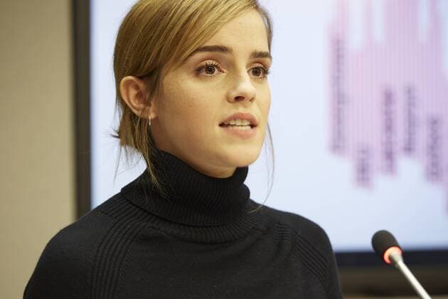 US: UN Emma Watson Press Briefing HeForShe UN Woman s Goodwill Ambassador, Emma Watson, to launch HeForShe impact 10x10x10 University Parity Report.  MarkxJxSullivan