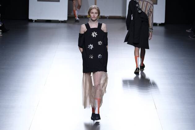 September 20, 2016 - Madrid, Madrid, Spain - A models walks Turing HABEY Fashion Show at Madrid EGO Fashion Week Spring Summer 2017 18 at Ifema, on September 20, 2016, in Madrid. Madrid Spain  - ZUMAn230