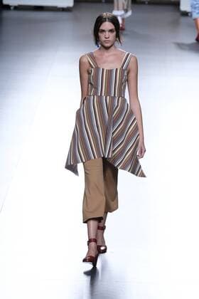 September 20, 2016 - Madrid, Madrid, Spain - A models walks Turing HABEY Fashion Show at Madrid EGO Fashion Week Spring Summer 2017 18 at Ifema, on September 20, 2016, in Madrid. Madrid Spain  - ZUMAn230