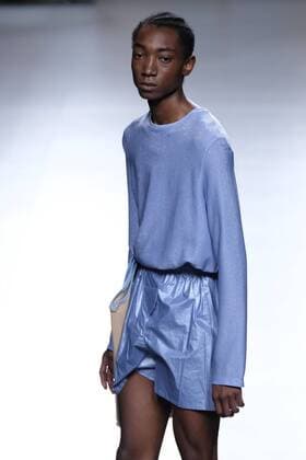 September 20, 2016 - Madrid, Madrid, Spain - A models walks Turing HABEY Fashion Show at Madrid EGO Fashion Week Spring Summer 2017 18 at Ifema, on September 20, 2016, in Madrid. Madrid Spain  - ZUMAn230