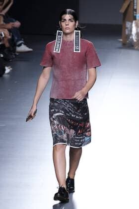 September 20, 2016 - Madrid, Madrid, Spain - A models walks during Euphemio FernoÂ¡ndez Fashion Show at Madrid EGO Fashion Week Spring Summer 2017 18 at Ifema, on September 20, 2016, in Madrid, Spain Madrid Spain  - ZUMAn230