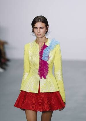 (160920) -- LONDON, Sept. 20, 2016 -- A model walks the runway at the Emilio De La Morena show during the London Fashion Week Spring Summer collections 2017 in London, Britain, on Sept. 20, 2016. ) BRITAIN-LONDON-LONDON FASHION WEEK-EMILIO DE LA MORENA HanxYan 