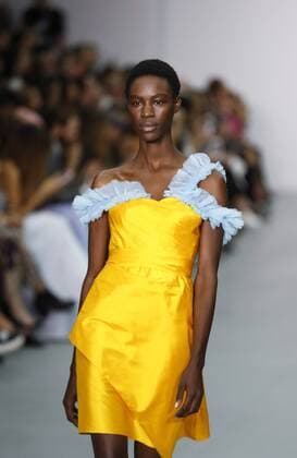 (160920) -- LONDON, Sept. 20, 2016 -- A model walks the runway at the Emilio De La Morena show during the London Fashion Week Spring Summer collections 2017 in London, Britain, on Sept. 20, 2016. ) BRITAIN-LONDON-LONDON FASHION WEEK-EMILIO DE LA MORENA HanxYan 