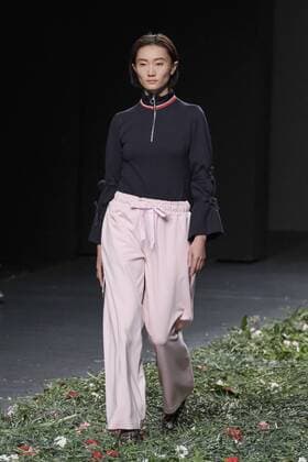 September 20, 2016 - Madrid, Madrid, Spain - A models walks during Elena Rial Fashion Show at Madrid EGO Fashion Week Spring Summer 2017 18 at Ifema, on September 20, 2016, in Madrid, Spain Madrid Spain  - ZUMAn230