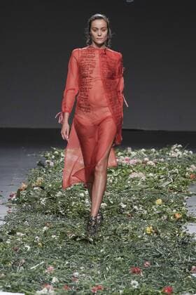 September 20, 2016 - Madrid, Madrid, Spain - A models walks during Elena Rial Fashion Show at Madrid EGO Fashion Week Spring Summer 2017 18 at Ifema, on September 20, 2016, in Madrid, Spain Madrid Spain  - ZUMAn230