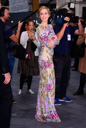 . 20 09 2016. Odeon, Leicester Square, London, United Kingdom. Emily Blunt arrives at The Girl On The Train World Premiere.  xChrisxJosephx xi-Imagesx IIM-13479-0013