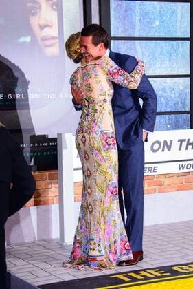 . 20 09 2016. Odeon, Leicester Square, London, United Kingdom. Emily Blunt and Luke Evans arrive at The Girl On The Train World Premiere.  xChrisxJosephx xi-Imagesx IIM-13479-0032