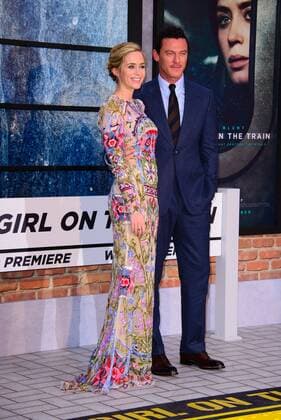 . 20 09 2016. Odeon, Leicester Square, London, United Kingdom. Emily Blunt and Luke Evans arrive at The Girl On The Train World Premiere.  xChrisxJosephx xi-Imagesx IIM-13479-0036